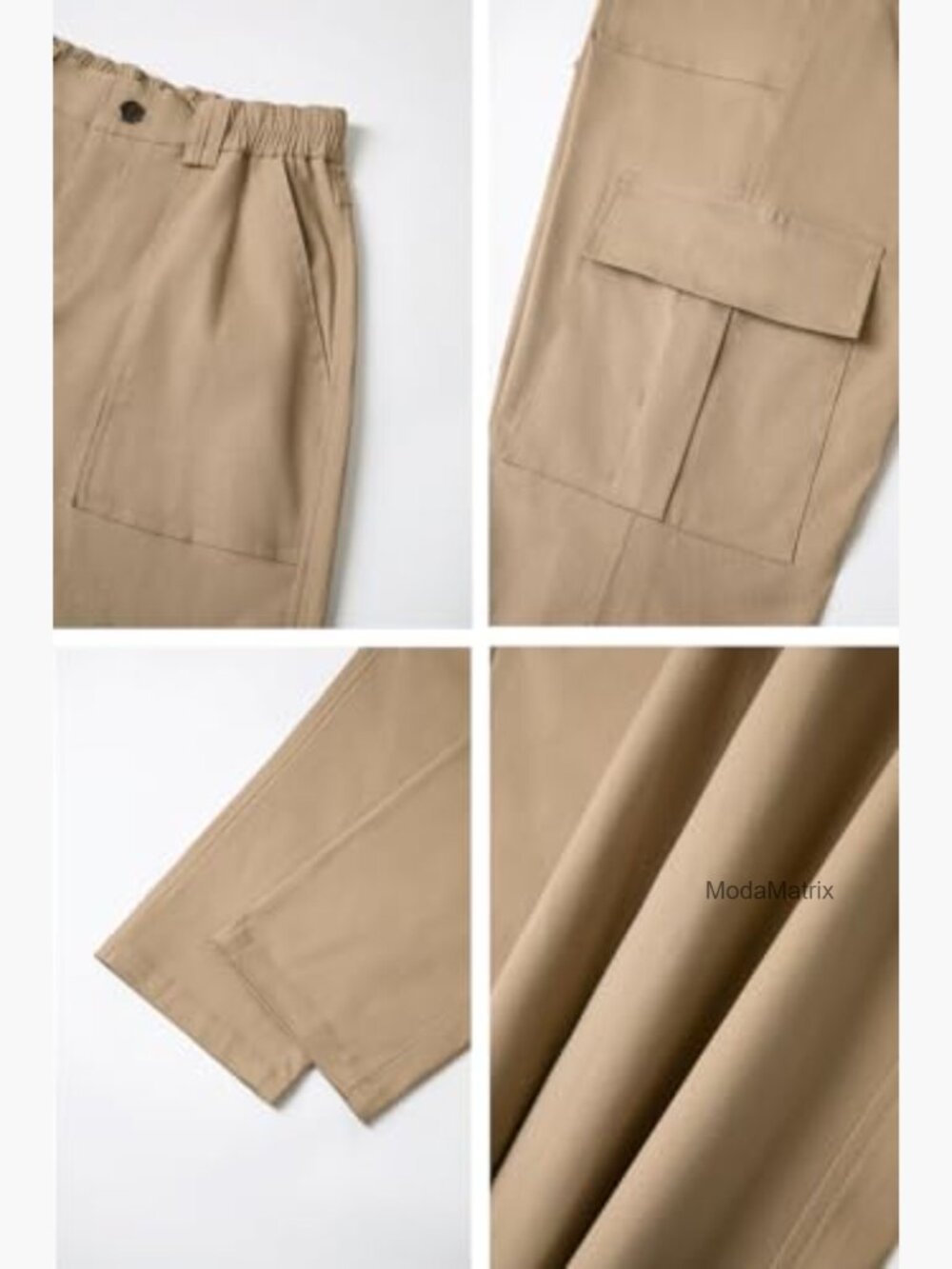 High Waisted Cargo Pants with 6 Pockets Y2K Streetwear - Picture 6 of 6